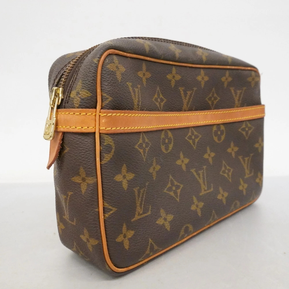 LOUIS VUITTON Authentic Brown Monogram Clutch Bag - Picture 2 of 12